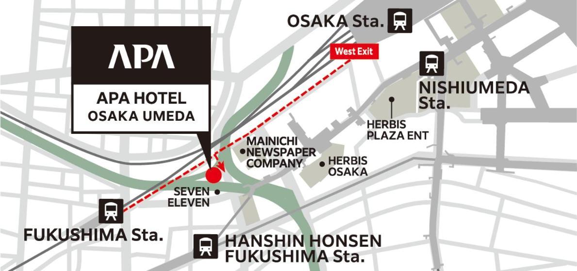 大阪梅田apa酒店 外观 照片
